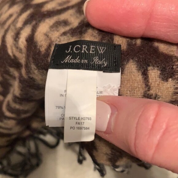 J. Crew Animal Print Scarf - Picture 5 of 6